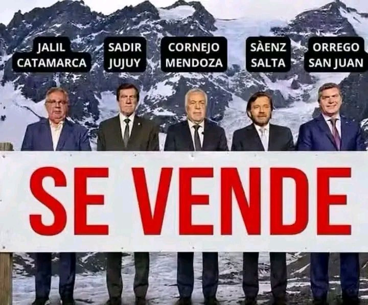 juanvazquezcfp's tweet photo. Con la ley de inviolabilidad de la propiedad privada los inversionistas extranjeros (EE.UU. e Israel) se aseguran comprar tierras productivas y que no haya posibilidad recupero.
Mientras los terratenientesxde la Rural aplauden a desquiciado... https://t.co/YPTYwSw0Fe