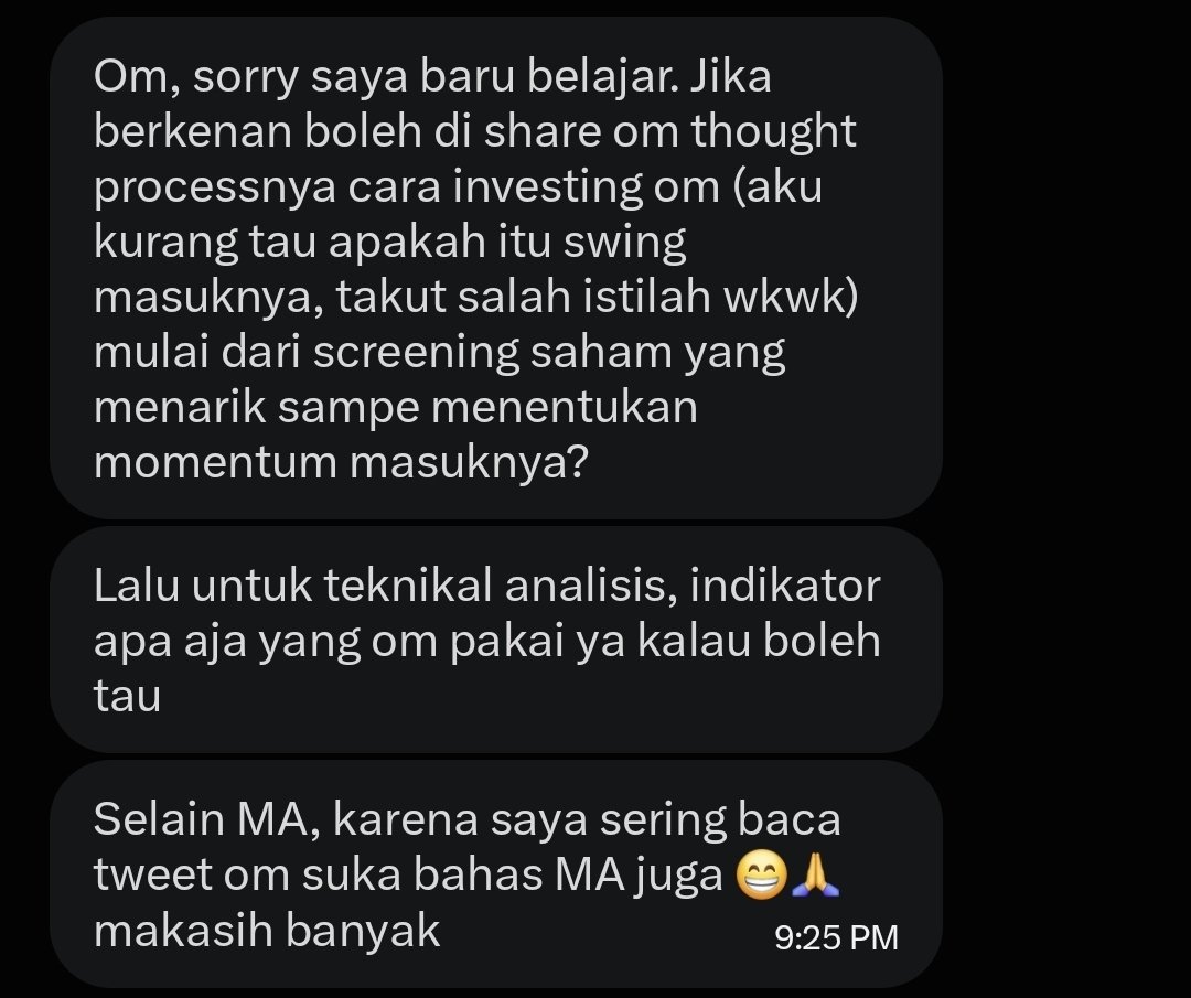 711ECW's tweet photo. Pertanyaan bagus.

CARA SWING SAYA, SAYA JAWAB DI REPLY: 👇 https://t.co/2kWsR20YuN