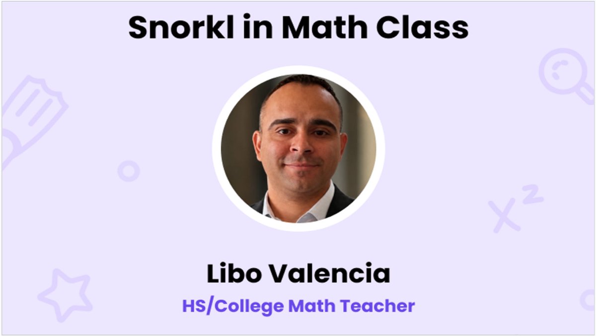 MrValencia24's tweet photo. Excited to present "@SnorklApp in Math Class" in the upcoming World Snorkl Day 2026 🌎🤿 #MathPlay #ITeachMath #EdTech #EdChat #Snorkl

Register Free 🔗👇
https://t.co/Z57ZqTK2ux https://t.co/omj8oBDBAA