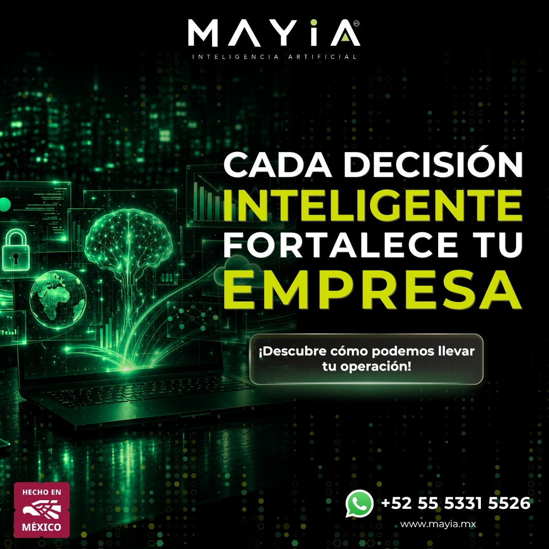 MAYIA_IA's tweet photo. Los Agentes Inteligentes de MAYIA analizan información, ejecutan tareas, coordinan procesos y generan acciones que impulsan ventas, finanzas, logística, marketing y operaciones.

Descubre cómo implementar Agentes Inteligentes en tu empresa.

👉 WhatsApp: +52 55 5331 5526 https://t.co/eawQuS5kv5