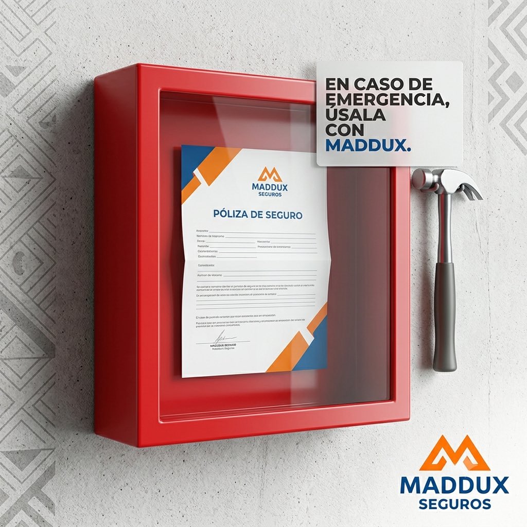 MadduxSeguros's tweet photo. En caso de emergencia, ¡rompe el cristal con tu póliza de Maddux Seguros y protégete de cualquier imprevisto! 
#MadduxSeguros #EnCasoDeEmergencia 
#SeguroDeVida 
#SeguroDeAuto https://t.co/Aamc1npNmC