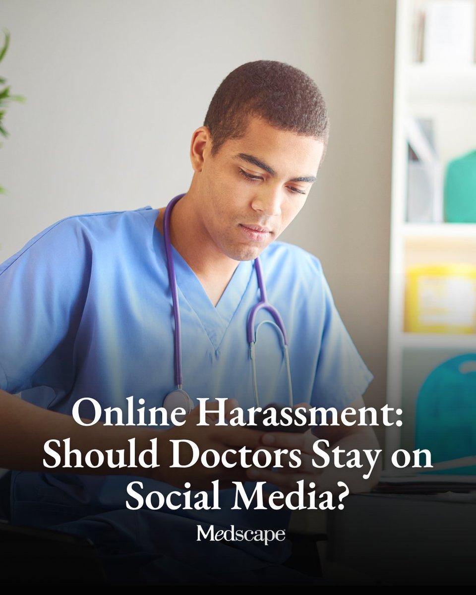 Medscape's tweet photo. Physicians and scientists who use social media to communicate evidence-based health information are increasingly becoming targets of online harassment, raising concerns that abuse and intimidation could discourage experts from participating in public health discussions.

A study published in JAMA Network Open in 2023 surveyed more than 350 physicians and biomedical scientists recruited primarily through X and found that approximately two thirds had experienced online harassment. Most respondents cited multiple reasons for the abuse, and nearly 90% said it was related to their public advocacy. https://t.co/gYf4nJlNnW