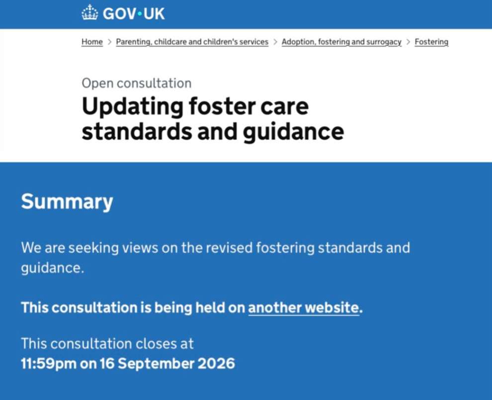 nupfc's tweet photo. The NMS are now The Fostering Quality Standards. Now it's your turn to shape them, please read the draft &amp; respond to the consultation. https://t.co/Bk9rRxm4cU https://t.co/b9vgi6kVMm