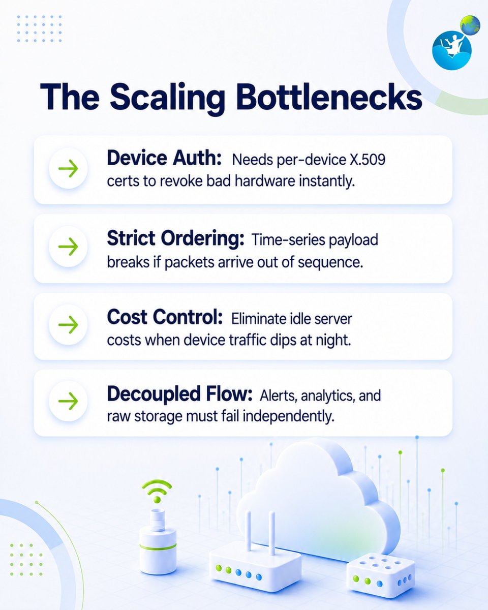 clouddotin's tweet photo. 10,000+ IoT devices. Real-time telemetry. No bottlenecks. ⚡
Learn how AWS IoT Core, Kinesis, Lambda & Fargate power scalable, cost-efficient IoT data pipelines.
Read the blog: https://t.co/fGYhJB5mU3
#IoT #AWS #DataEngineering #CloudComputing #Cloudin https://t.co/fGgUGqZ8li