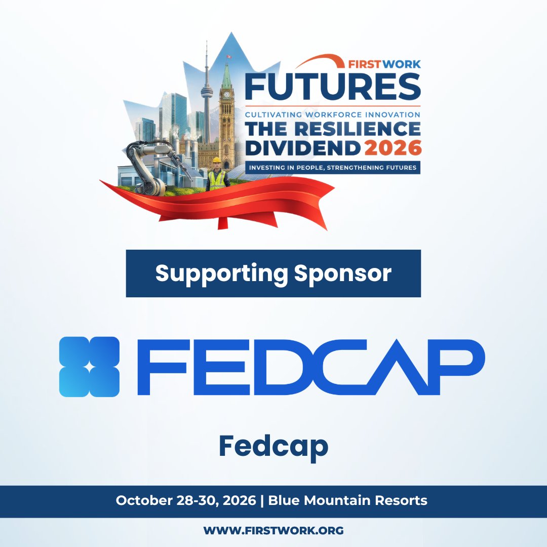 first_work's tweet photo. #WorkforceDevelopment doesn't exist in a vacuum. That's why we're proud to have Fedcap Canada as a Supporting Sponsor of #Futures26. 

Fedcap advances economic mobility through education, workforce development, health, and economic development.

Join us: https://t.co/Bnr0OqC0Mi https://t.co/6GZrlyoA4b