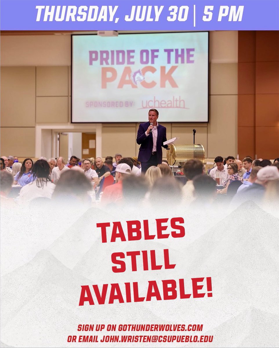 gothunderwolves's tweet photo. TABLES STILL AVAILABLE‼️
Pack Nation, get your table for the 2026 Pride of the Pack. This is a great opportunity to support Pack Athletics, as we make our final push heading into 2026-27!!
#BackThePack https://t.co/tRwJeggNzb