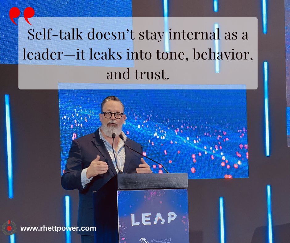 rhettpower's tweet photo. A leader’s self-talk never stays internal.

It shapes tone, influences behavior, and impacts trust. The conversations we have with ourselves are often the ones others experience through our leadership.

#SelfLeadership #Mindset #OrganizationalCulture #Accountabilityinc https://t.co/JLxdiQMLmL