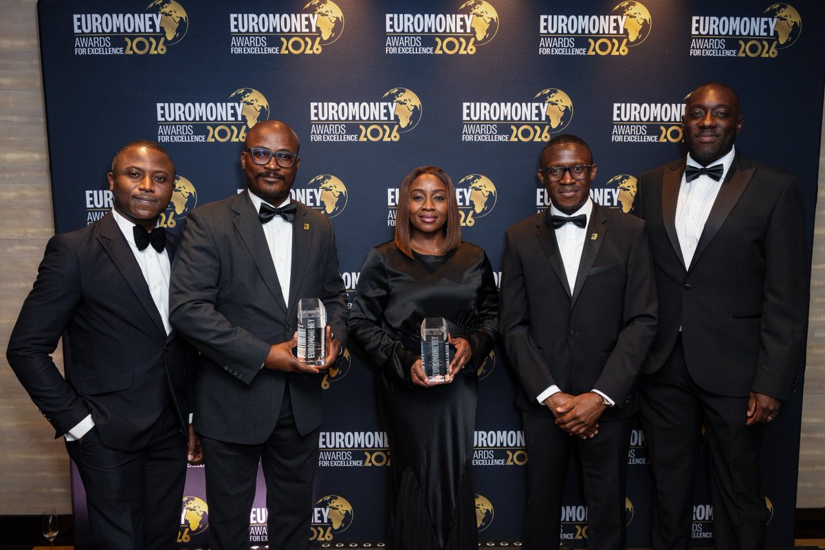 FirstBankngr's tweet photo. 🏆 Double  Win at the Euromoney Awards 2026! 🏆

FirstBank has been named Nigeria's Best Bank for Large Corporates 2026 and Nigeria's Best Bank for Customer Experience 2026 at the Euromoney Awards for Excellence in London! 🧵👇 https://t.co/HuE1FK23PD