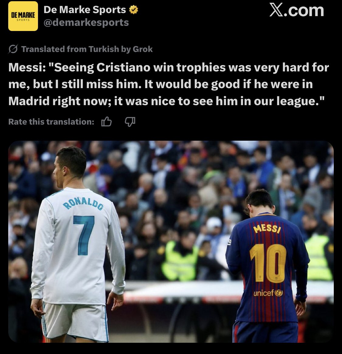 Daddymorgan717's tweet photo. @Prema_Chinweze @GeminiPrideii Why do all u Messi fans always act dumb. Ronaldo has a better football career than Messi accept it or leave it 👌 https://t.co/yu86n1AAqi