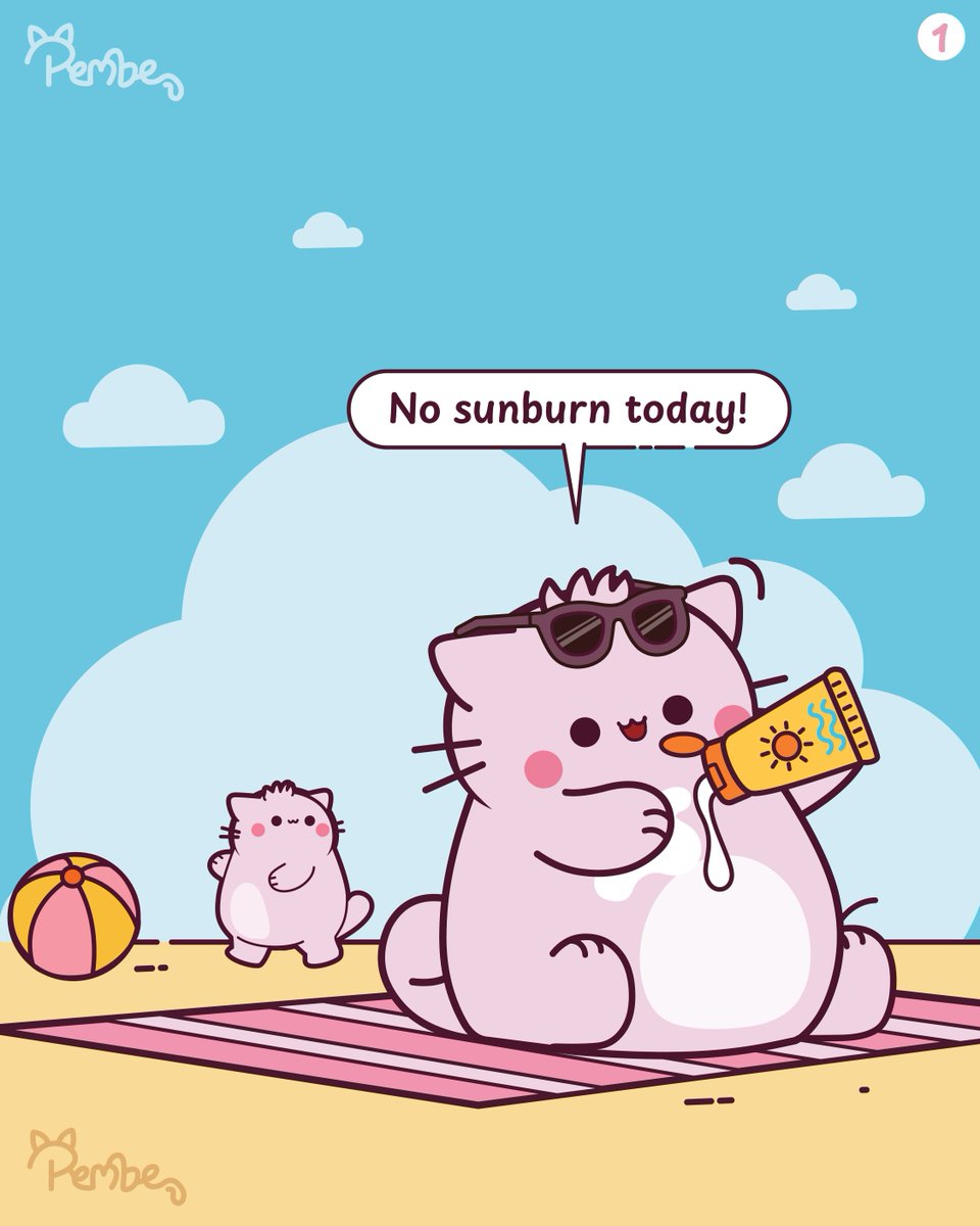 Pembe_The_Cat's tweet photo. Nobody tell Pembe... let them enjoy the beach a little longer 😆💖

Tag your sunscreen buddy because everyone needs one! ☀️💗

Follow @Pembethepinkcat for more wholesome moments, cozy adventures, and a little extra warmth every day 💕

#PembeThePinkCat #BeachDay #WholesomeContent #CozyVibes #CuteCats