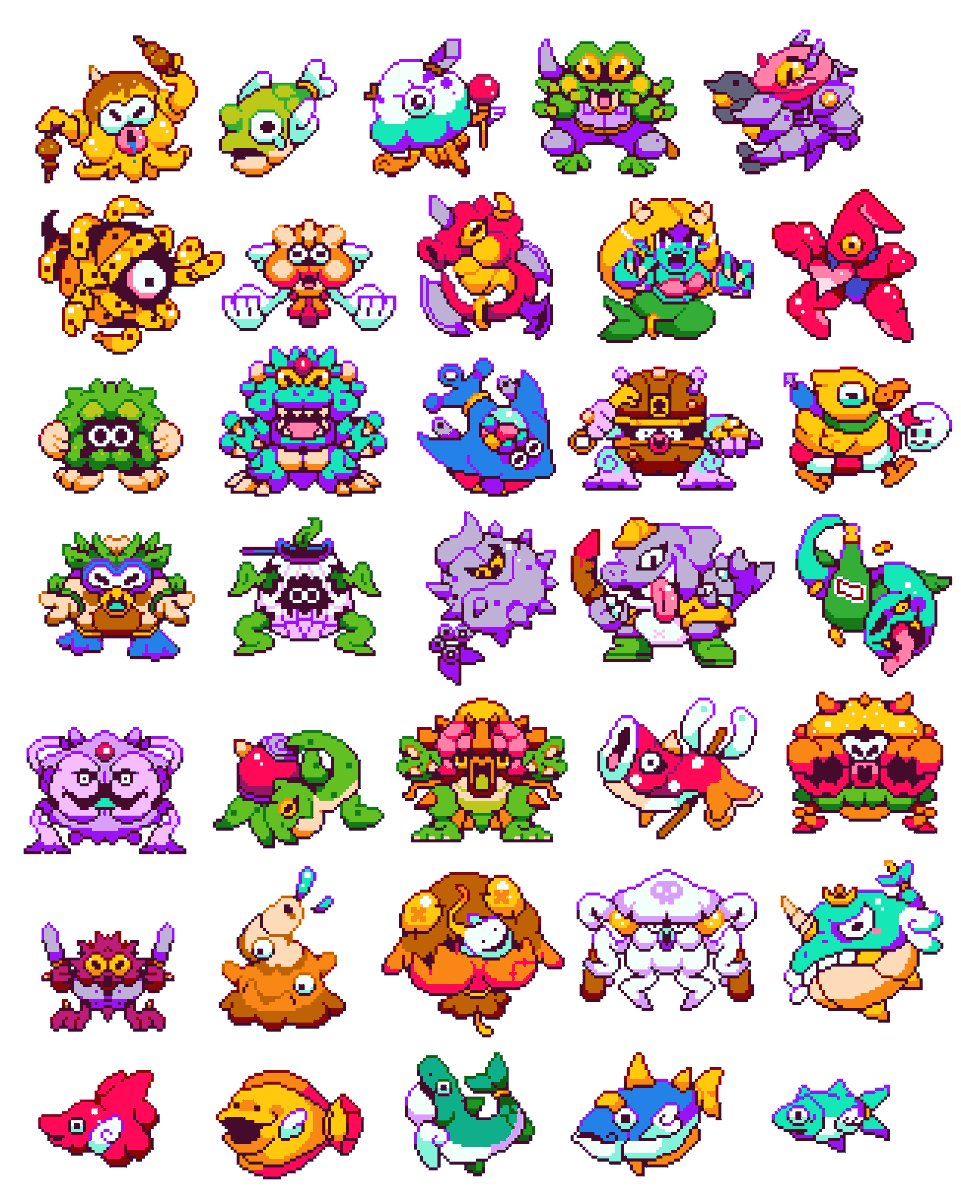 pixelteriyaki's tweet photo. More aquatic sea creatures!!! https://t.co/86uMArFjnp