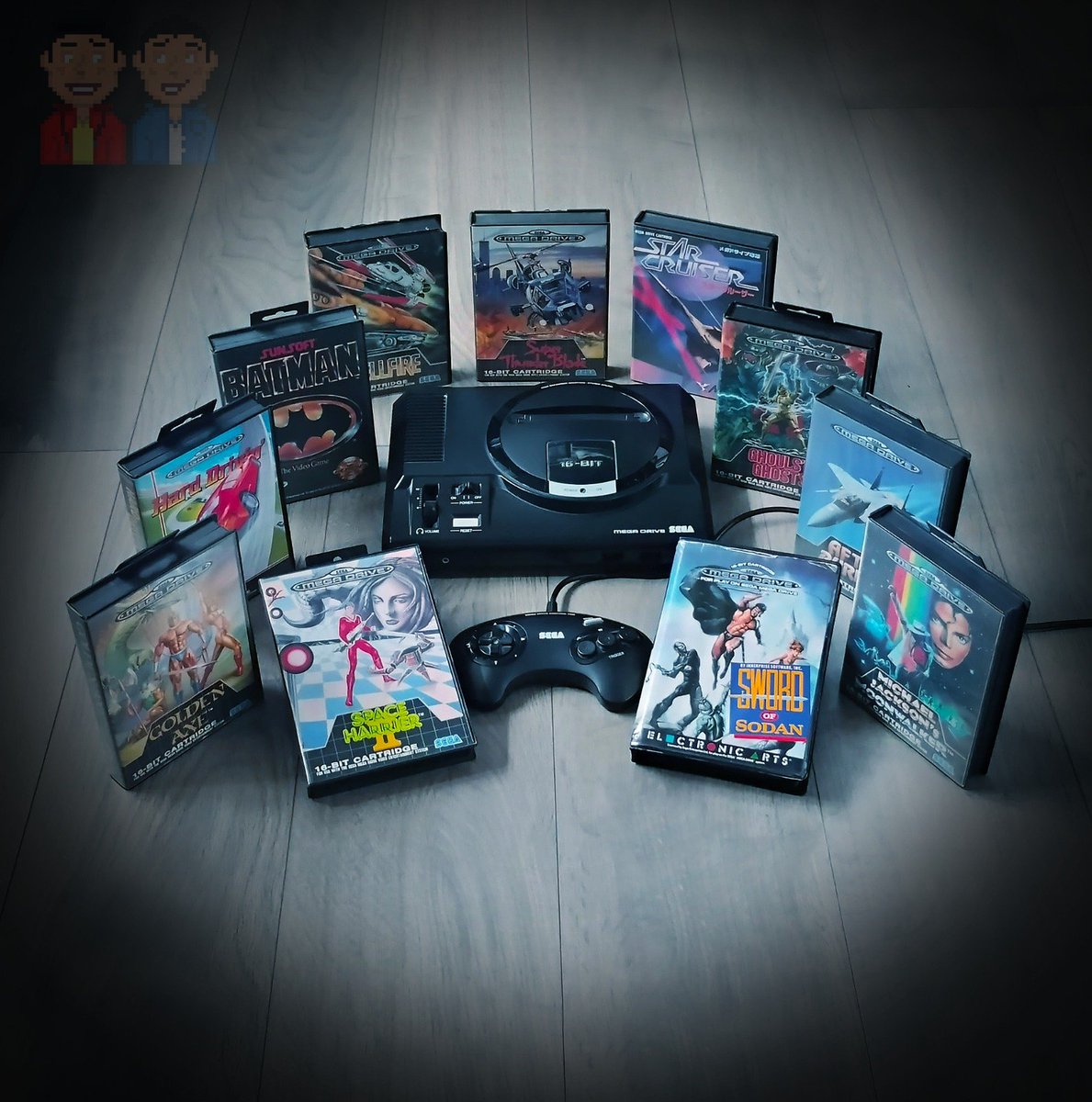 TwinzDynamic's tweet photo. Taking a trip back to 1990 this #MegadriveMonday, featuring a random selection of some of the systems earliest 16-bit games and a taste of what the console had in store.

Less than a year after debut, are there any early adopters here?

Who had a #SEGA Megadrive/Genesis in 1990? https://t.co/LVVIV5Y4JM