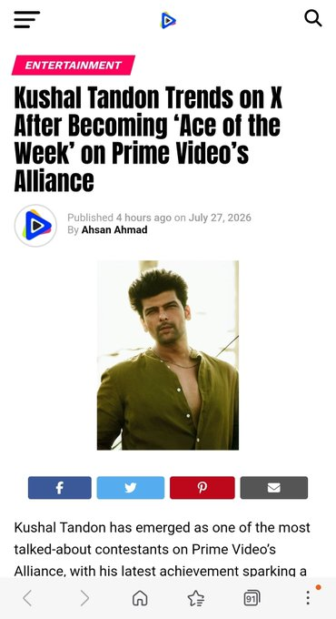 dilberkhandhad1's tweet photo. #KushalTandon the news maker https://t.co/dlR7pdSqAS