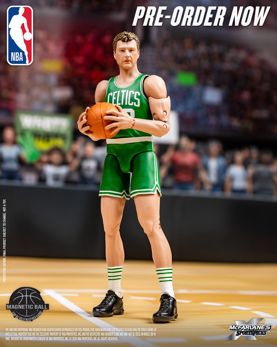 mcfarlanetoys's tweet photo. Larry Bird (Boston Celtics) from our McFarlane SportsPicks Legend Series is available for pre-order NOW at select retailers! ➡️ https://t.co/LPOYk33zRW
6" action figure includes basketball, display base and is officially licensed by the NBA.
#Larrybird #BostonCeltics #McFarlaneToys #McFarlaneSportsPicks