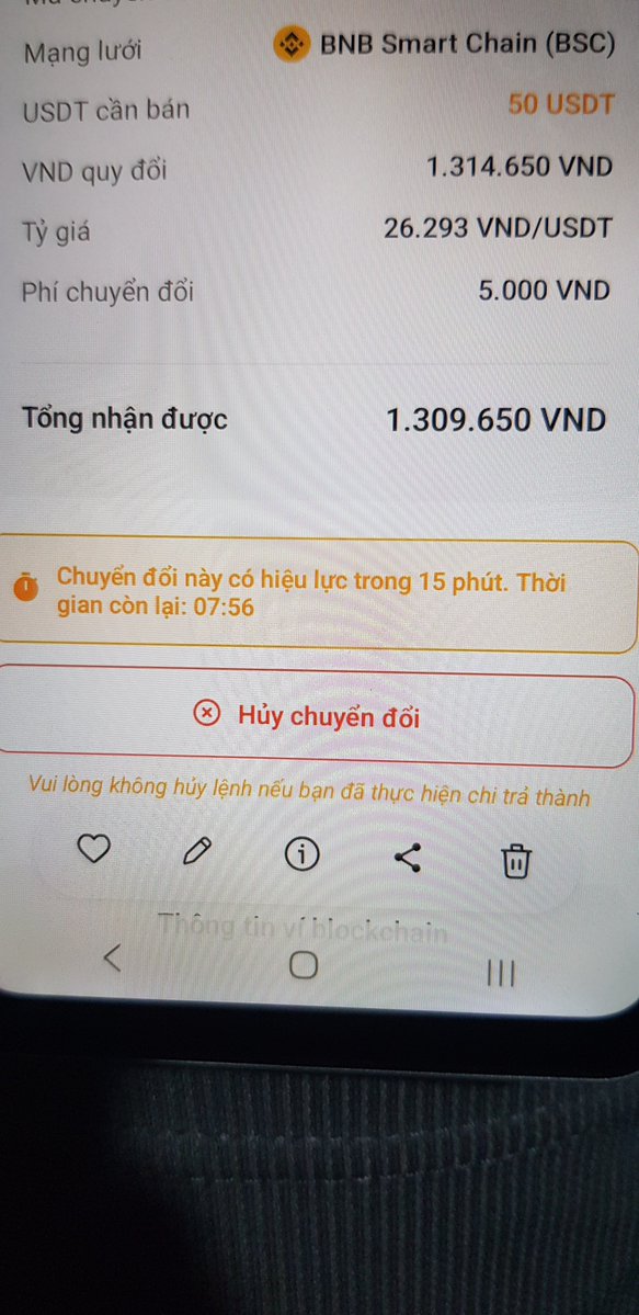 Survival_1986's tweet photo. Mới thử chuyển đổi usdt trên #MIMO lúc chuyển đổi là 26.293đ mất thêm 5000đ phí tuy rẻ hơn #p2p nhưng an toàn. Giao dịch ngoài Đà Nẵng chỉ thêm 1 bước nhỏ, cũng dễ giao dịch https://t.co/3oLnXydtAw