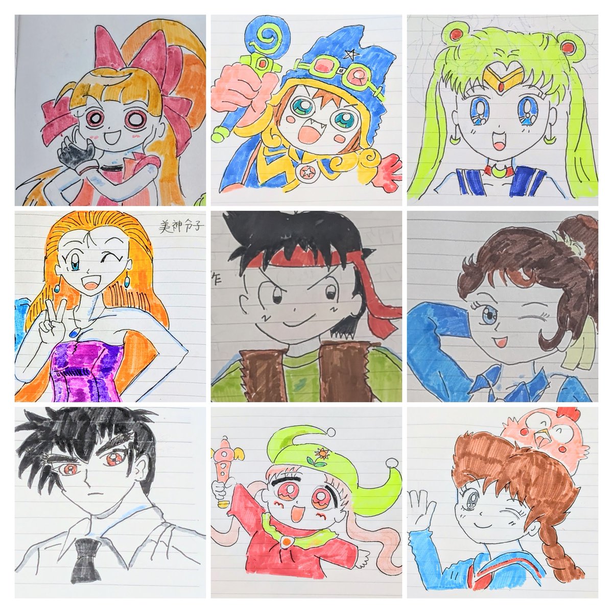 buV1XZ95QfOwhyS's tweet photo. @ohyou_wake ぉゆ様はじめまして、参加させていただきます。
アナログ絵師のラストストームと申します。
オリキャラのアイドルデュエリスト移台駆（いだいかける　真ん中のキャラ）をはじめ、アニメのファンアートをゆる〜く描いていきます👍️宜しくお願いします。#ぉゆの絵描き交流会 https://t.co/yYR0FxkxwF