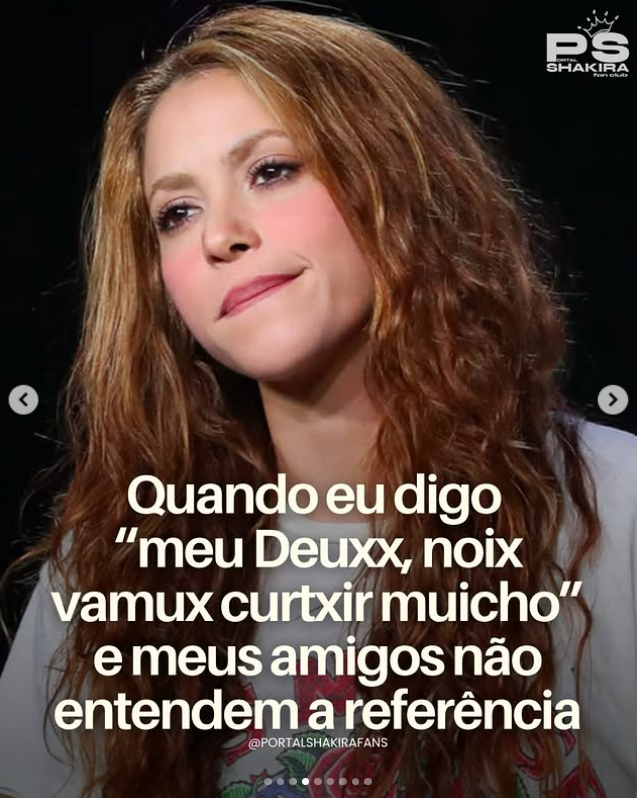 PortalShakira's tweet photo. É muito difícil viver num mundo onde nem todo mundo entende as referências da Shakira. 😭💛

Vem ver esse carrossel divertidíssimo em nosso IG 😂

➡️https://t.co/od92DJyGZH https://t.co/doZyB4p7DE