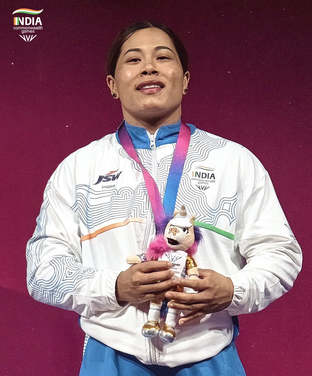 WeAreTeamIndia's tweet photo. An exciting end to Day 4 🇮🇳

Team India’s Medal Tally Grew to 10! 🙌

🥇 Sharmila Dhankar struck gold in Women’s Shot Put F57

🥈 Sarvesh Anil Kushare soared to silver in Men’s High Jump

🥈 Valluri Ajaya Babu bagged a silver in Men’s 79kg Weightlifting 

🥉 Bindyarani Devi claimed bronze in Women’s 58kg Weightlifting

🥉 Shilpa K. Shyla clinched a bronze in Women’s Shot Put F57

Marching ahead 🇮🇳💙

🥊  Sakshi Choudhary (Women’s 51kg) punched her way to the quarter-finals.

Let’s keep supporting our contingent and #Cheer4Bharat! 🇮🇳

#WeAreTeamIndia | #TogetherWeDream
