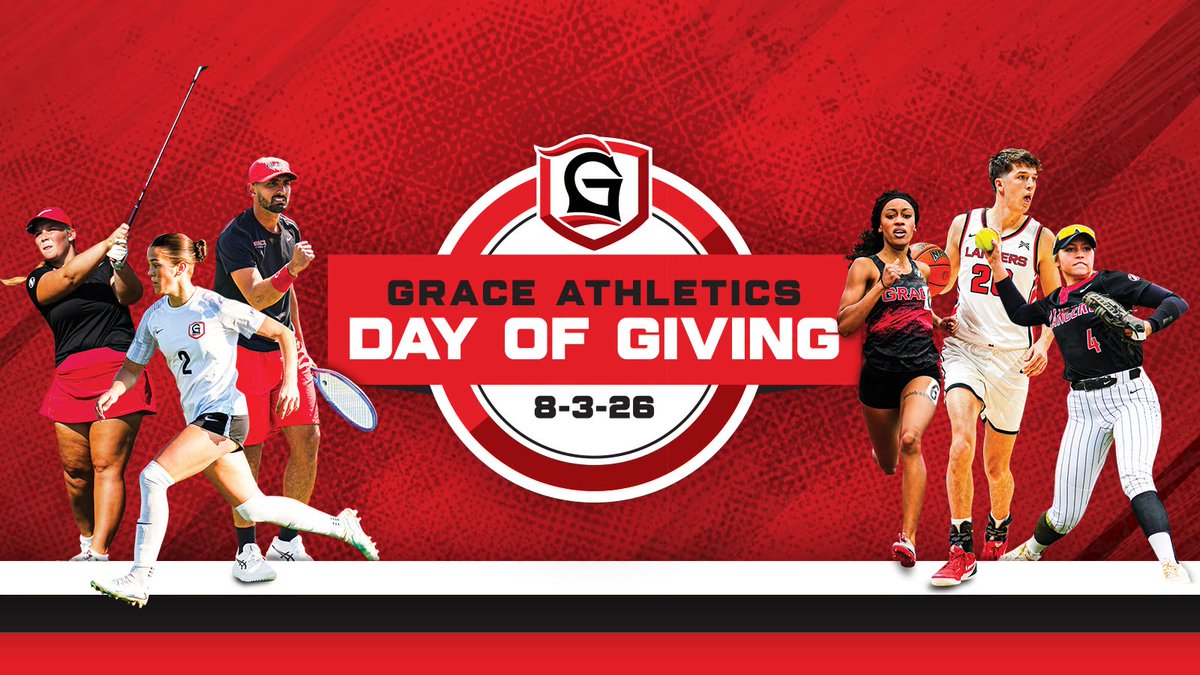 Chad__Briscoe's tweet photo. LANCER NATION! We hope you all will partner with us next Monday during our annual @GraceLancers Day of Giving! Thank you in advance for investing in the athletic ministry at Grace College to impact lives for Christ! #LancerUp #MakeHIMknown
https://t.co/nqZk0bapTp https://t.co/KWpooufAor