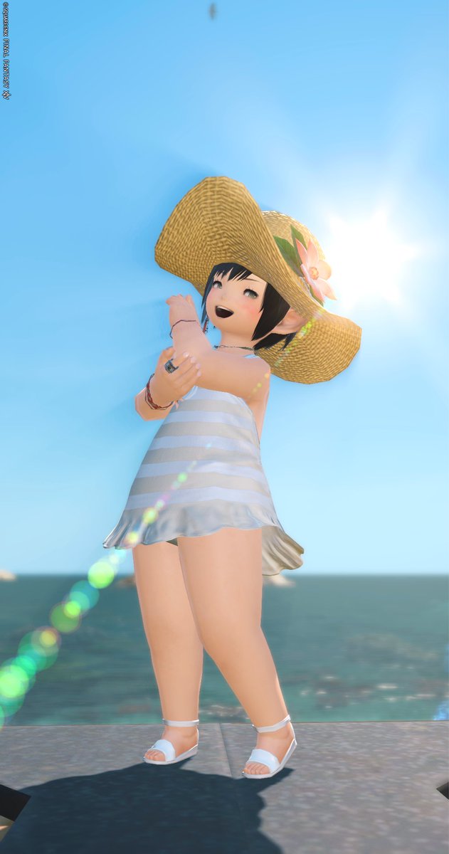 sasabon15's tweet photo. おはようございます☀

なつ！うみ！高笑い！ｵｰﾎﾎﾎ

#Studio_Eorzea_SS企画
#おはララ #FF14 https://t.co/nkXsg73pTT