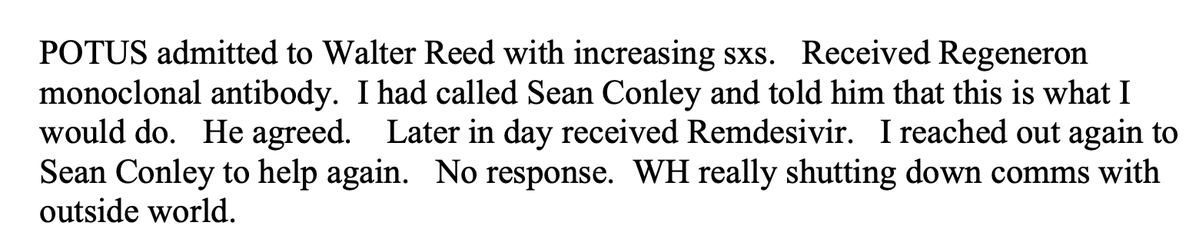 jeffreytucker's tweet photo. Fauci says Trump took Remdesivir while in the hospital. Recall that Fauci had earlier warned against this drug for Covid on grounds that it has no benefit in previous uses and could be toxic. Draw your own conclusions. https://t.co/g2M59vpWLL