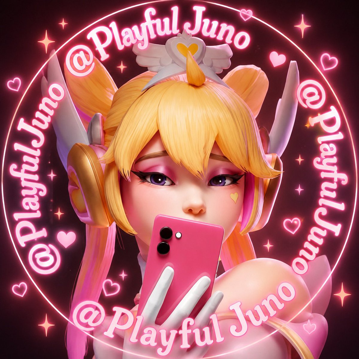 PlayfulJuno's tweet photo. Aren't my billboards just so cute?! 💖✨

https://t.co/YFDVzhlyVM

@ElizaHull44 @goontaerd 
#2dfd #accountplay #techdom #juno #overwatch https://t.co/CLPAJvMqoV