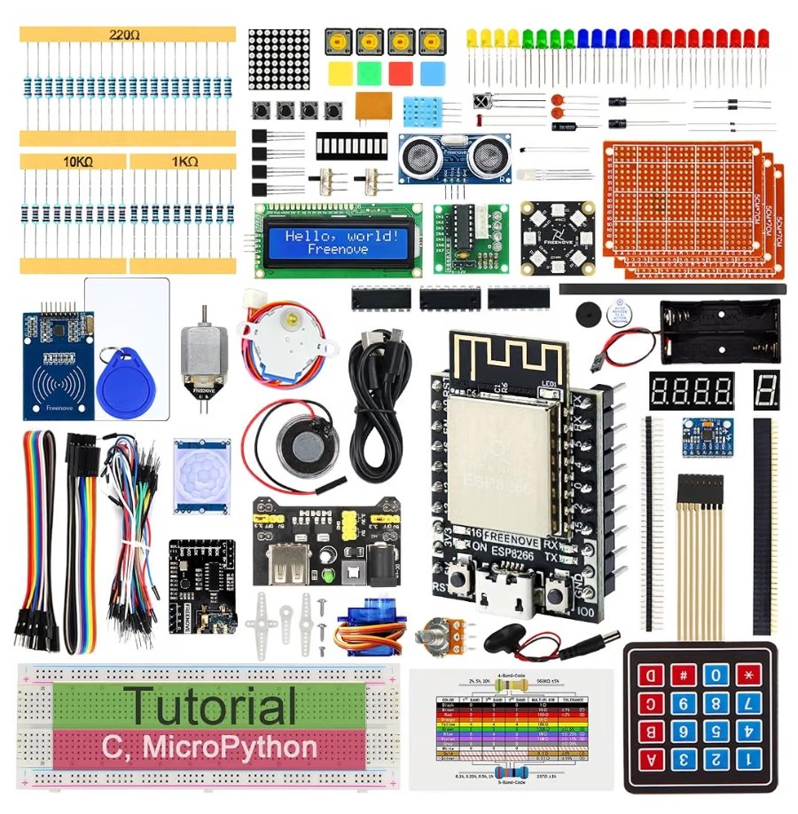 ebokify's tweet photo. Ultimate Starter Kit for ESP8266 (Included), 32-bit 160 MHz Mini Microcontroller, Onboard Wi-Fi, Python C Java, 715-Page Detailed Tutorial, 218 Items, 109 Projects

🏪 Get Now: https://t.co/MtkUvwpHff

#ESP8266 ⚡ | #IoT 🌐 | #Arduino 🤖 | #StarterKit 🛠️ | #WiFiModule 📶 https://t.co/4EB5TMmZ9d