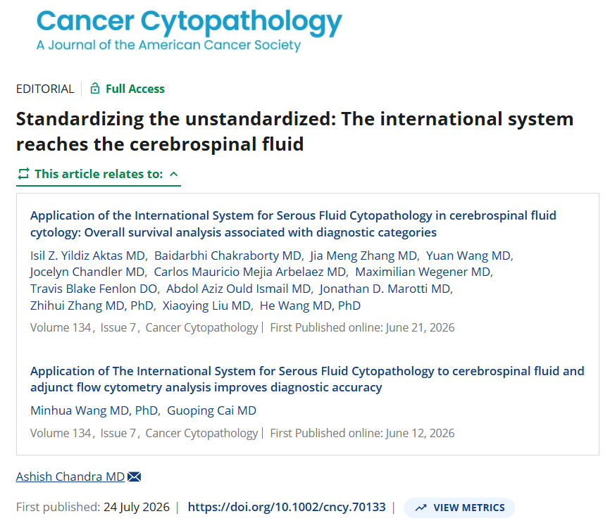 Cancer Cytopathology tweet media