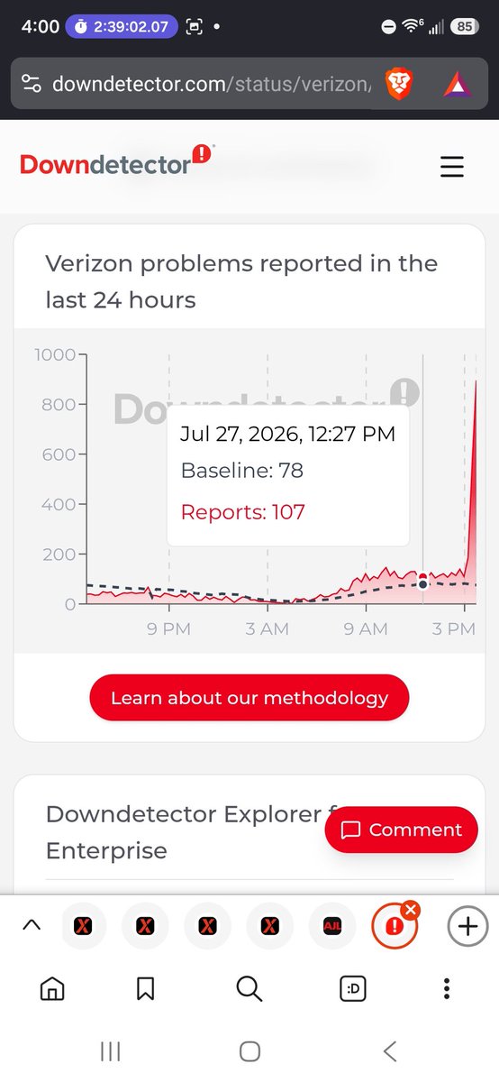 nickybvp's tweet photo. Yeah, I think this is a massive cy rattan k or something infrastructural majorly down All 3 Big Cell networks #tmobile #at&t #att #Verizon #cellphoneoutage #nationalcelloutage wtf is going on.... https://t.co/QF9qFUF3AA