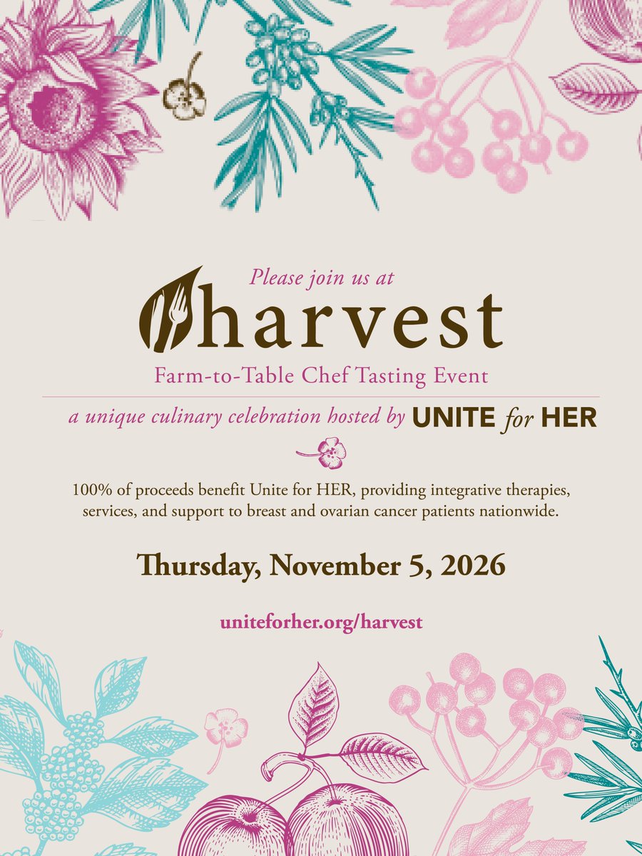 UniteforHER's tweet photo. On Nov. 5, the Phoenixville Foundry will host Harvest, our farm-to-table chef tasting culinary event!

100% of proceeds benefit Unite for HER from this unique event, featuring tastings from the region’s top chefs, beverage pairings, live music, and more!
https://t.co/SSTEN6sk6H https://t.co/5STHq9e2Wp