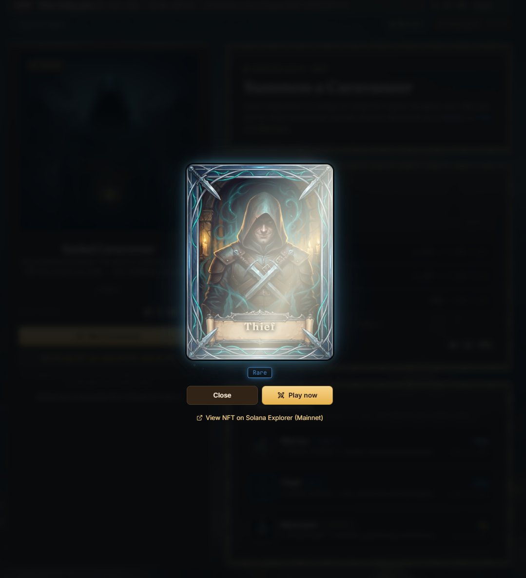 dungeonkervans's tweet photo. @solanagaming @vibhu @phantom I'm shaking much more than you — I pulled Thief in Dungeon &amp; Caravans!! https://t.co/c6DrAbSiL2