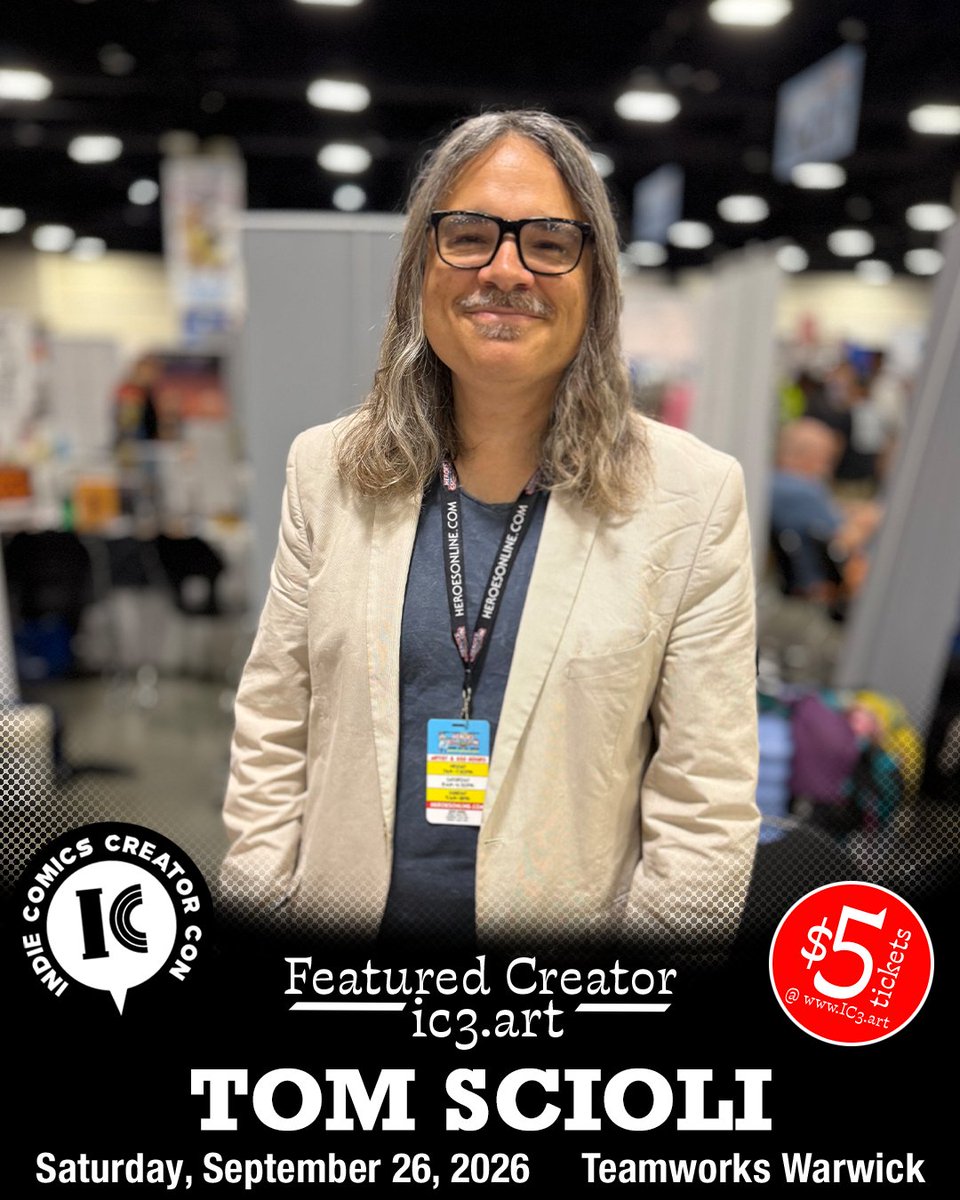 matthewsardo's tweet photo. Another indie comics heavyweight is joining the lineup. Visionary cartoonist Tom Scioli (@@tomscioli) joins the lineup at Indie Comics Creator Con Providence.
More info here: https://t.co/2kFAAWZgT8
#indiecomics #makemorecomics #readmorecomics https://t.co/xlRwXib5ND