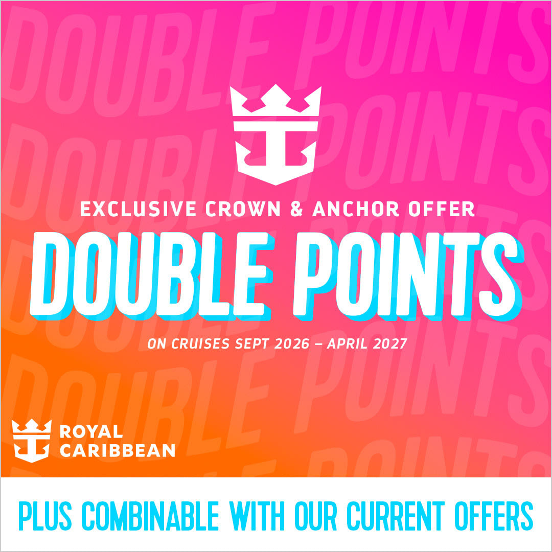 CruiseConcepts's tweet photo. 😱 For a limited time, Crown &amp; Anchor Society members can make every Royal Caribbean vacay even more rewarding. Book a getaway and earn double points on all sailings between September 1, 2026 - April 30, 2027.

Message me today to book and learn more about this offer! https://t.co/zcMr4lRjV3