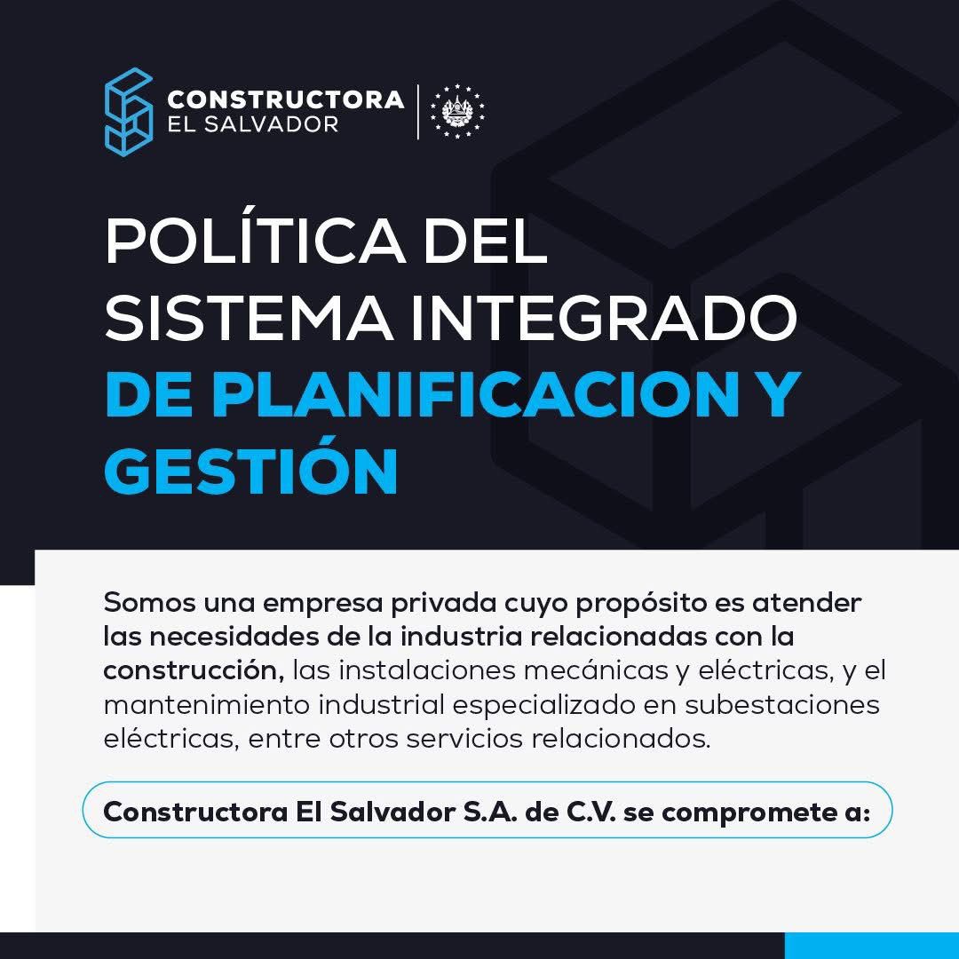 ConstructoraSV's tweet photo. Nuestro compromiso va más allá de construir. Impulsamos una cultura basada en la ética, la calidad, el cumplimiento y la mejora continua para brindar servicios confiables y seguros. 💙🏗️ https://t.co/PDDvRYbWWH