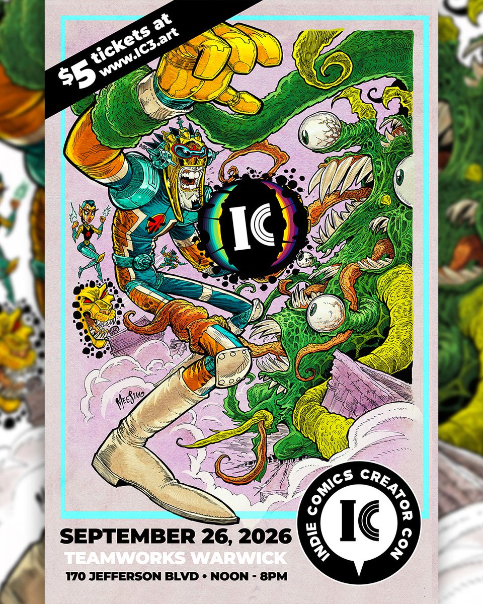 matthewsardo's tweet photo. Another indie comics heavyweight is joining the lineup. Visionary cartoonist Tom Scioli (@@tomscioli) joins the lineup at Indie Comics Creator Con Providence.
More info here: https://t.co/2kFAAWZgT8
#indiecomics #makemorecomics #readmorecomics https://t.co/xlRwXib5ND