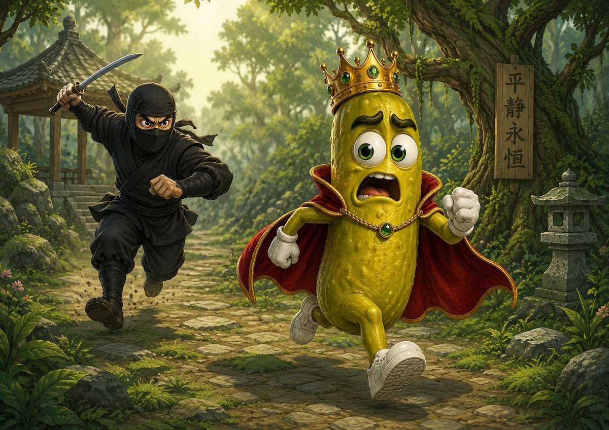 Picklekingd0m's tweet photo. Chase the Pickle King, grab every pickle in sight, and farm $PCKL on-chain 🥒

Built on @solana

Game coming soon. https://t.co/wnFINi0Ggy