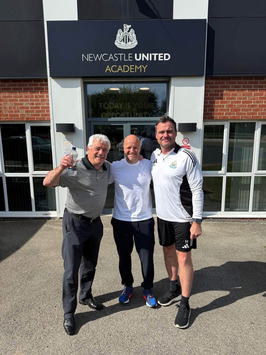 NUSCuk's tweet photo. A little insight to the return of KK 

It’s publicly reported everywhere and quoted that KK never came back to NUFC but under the radar his friend Graeme Forster took him in last year - the Academy final day before they broke for summer.

It was arranged with no fanfare or publicity because King Kev insisted the visit was for the young lads and the staff. He didn’t want the attention on himself or anything to distract from them. Typical Kev, humble, selfless, and always putting others first. 🖤🤍

They were only aware they had a very special figure visiting them and a collective gasp was drawn when he entered the canteen, which was packed out in anticipation.

There was an informal open forum chat with them inc tales and laughs then he stood for photos with everyone in attendance from players, coaches,kitchen staff to security and the best thing is…at the end KK asked director Steve Harper to round up the players being released, literally their last NUFC day as a trainee pro and he gave them all a motivational speech impressing on them they had to keep going and with rejection you gain strength!.

Sean Neave was amongst the young ones who got a proud photo with him.

Simply incredible. #NUFC
