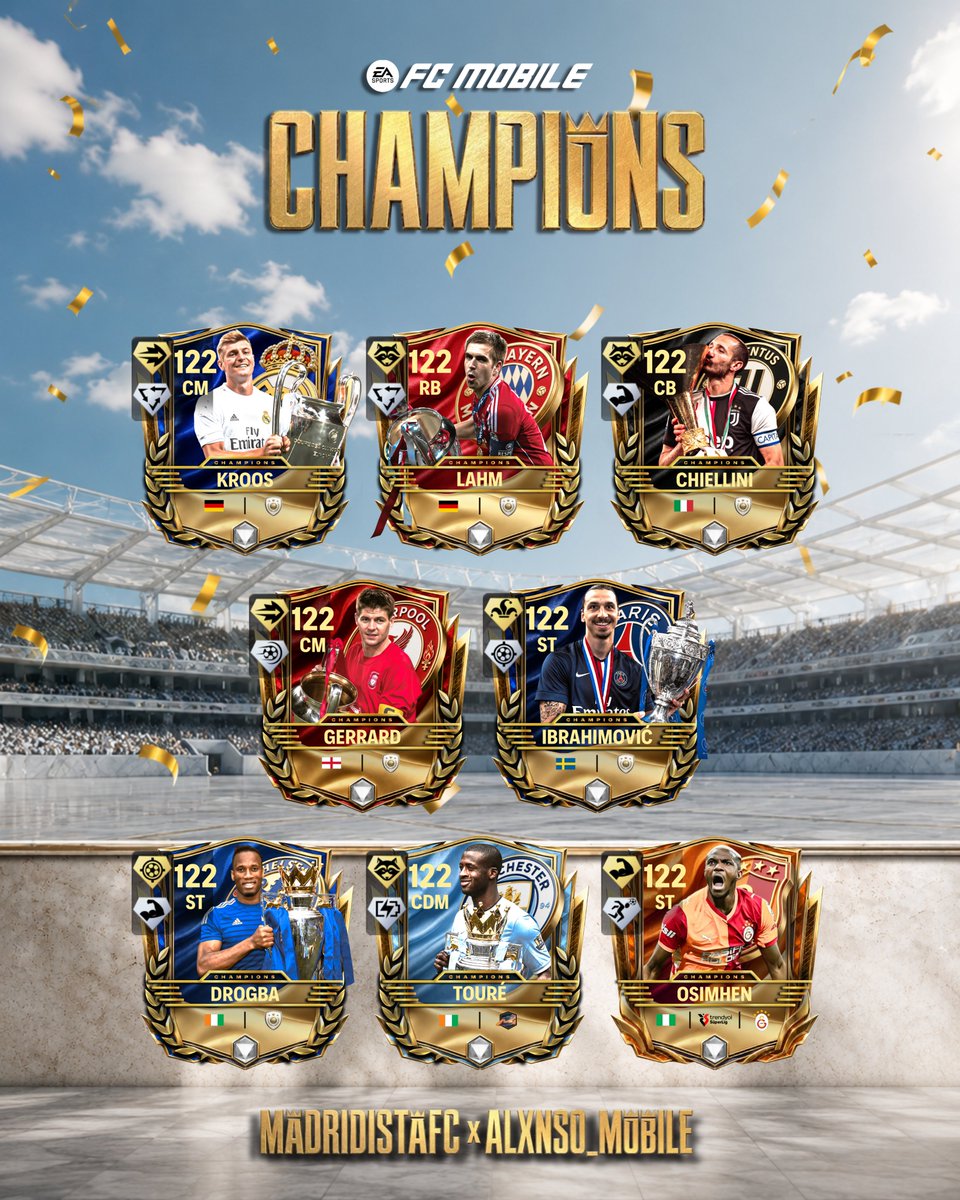 ALXNSO_MOBILE's tweet photo. 🏆 Champions Event Predictions are here! 👀

Who makes the cut? Who misses out? We've made our picks for the upcoming Champions Event.

What would you change? 👇

🤝 Collab with @MadridistaaFC

#FCMobile #Champions #Predictions https://t.co/IsoUiCAxFA