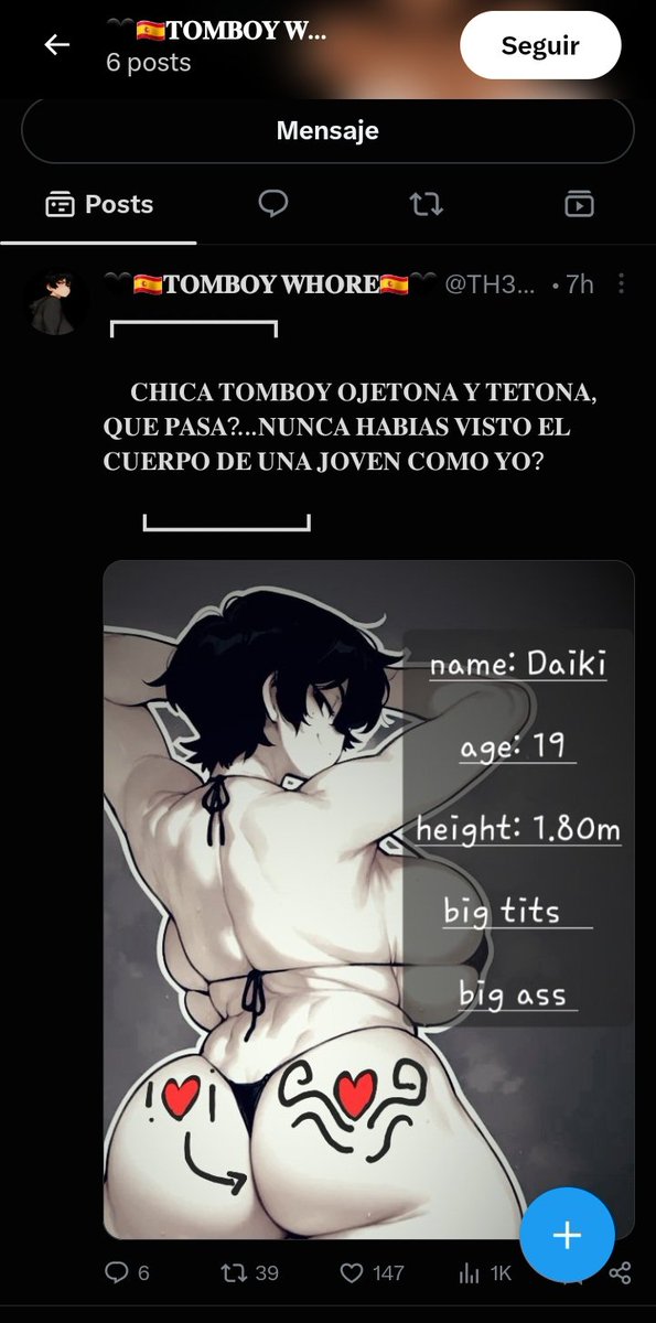 LaGirlBxtch69's tweet photo. 🖤 — Ooolis, bueno....como saben no me gusta meterme en problemas, de hecho es la primera vez que me meto en una situación así, pero esto es la gota que derramó el vaso
He notado que varias cuentas con mi misma pjs se han creado en los últimos meses, a tal grado de que me empezaron a robar mis post, ni siquiera cambiando algo, por lo que me gustaría exponer este caso que ni siquiera sé esforzó en ocultarlo, fui la primera en utilizar la personaje, nunca había visto otra, pero desde que yo la cree y me empezó a ir bien (❤️gracias a ustedes los y las amo❤️) empezaron a robarme mis post por lo que empezaré a poner marcas de agua en cada uno, esto para que sepan que hay cuentas plagio a la mía, tengan mucho cuidado ! Enserió, pido apoyo a este post para que mis seguidores y seguidoras, a su vez más gente no vayan a caer en esto , muchas gracias por leer! 🖤
