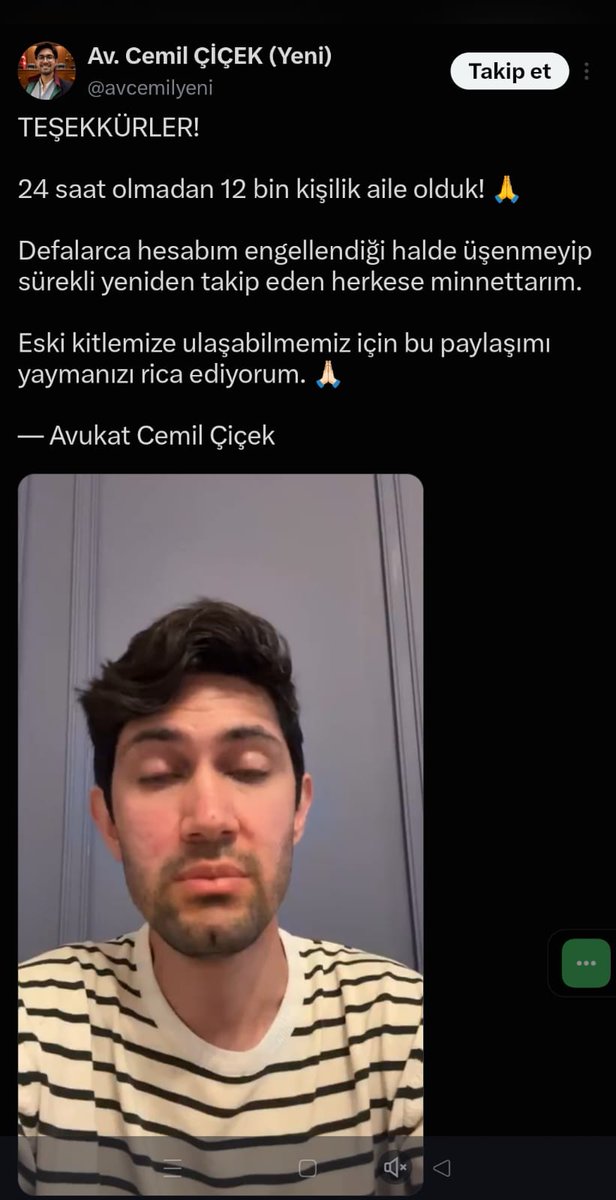 KumandanRte's tweet photo. Tüm yetkililere ihbar ediyorum bu trolü. O iğrenç sesini duymamanız için videosunu paylaşmadım.

FETÖ'den iltisaklı, şu an Hollanda'ya firar ettiği iddia edilen ve hakkında 30'dan fazla soruşturma açıldığını videoda kendisi de itiraf eden Ekrem'in en ateşli trolü bu şahıs. Daha önceki altı hesabına erişim engeli getirildi.

Yeni hesap açıp yine gelmiş, zehrini kusmaya devam ediyor ve Kemalistler de ağzını açmış bunu bekliyor.

Bu hesabını da duyuralım arkadaşlar.

Kendisi de aynen şöyle diyor: “AKP'nin trollerini daha fazla kudurtmak için bu tweeti elden ele yayalım arkadaşlar” diyor... Neredeyse her paylaşımının altına.

Sizler de elden ele yayın arkadaşlar bu hesabı.

Kullanıcı adı: @avcemilyeni

@TC_icisleri
@mustafaciftcitr
@abakingurlek
@iletisim
@dmmiletisim