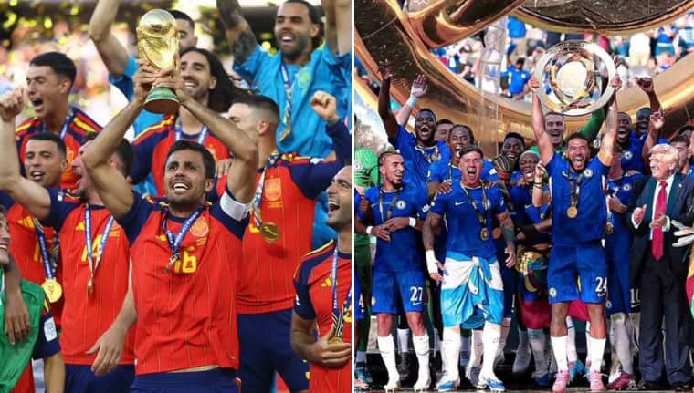 AZco8m's tweet photo. 🚨FACT: Chelsea made more money for winning the Club World Cup than Spain did for winning the World Cup

Club World Cup win: $120M
World Cup win: $50M https://t.co/mmGw7azgOp