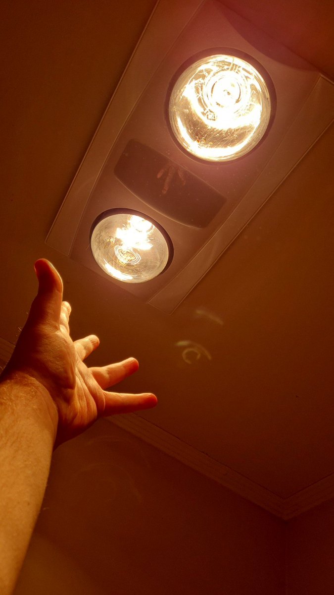 Obsideus_'s tweet photo. O heat lamps, grant me warmth on this 3°C morning. https://t.co/WdbeNS2xam