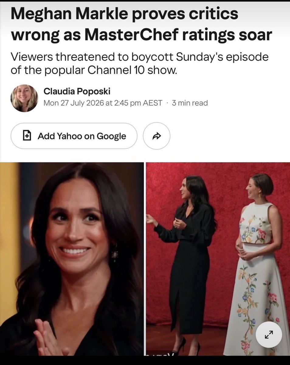 PunchDreamer's tweet photo. @dailystar #DailyStar  you spew absolute Bull 💩
Pathetic 

Meghan silenced her critics RATINGS SOAR 

Just like With Love Meghan went global - Now is a Emmy Nominee 

👇 https://t.co/z59gNkrzP5