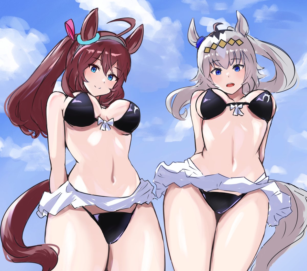 muro_sai2's tweet photo. おはようございます!
トレセン軒のラーメン作りの合間っぽく描いてみました!
#ウマ娘プリティーダービー #ミホノブルボン #オグリキャップ https://t.co/kjNXKk3hUE