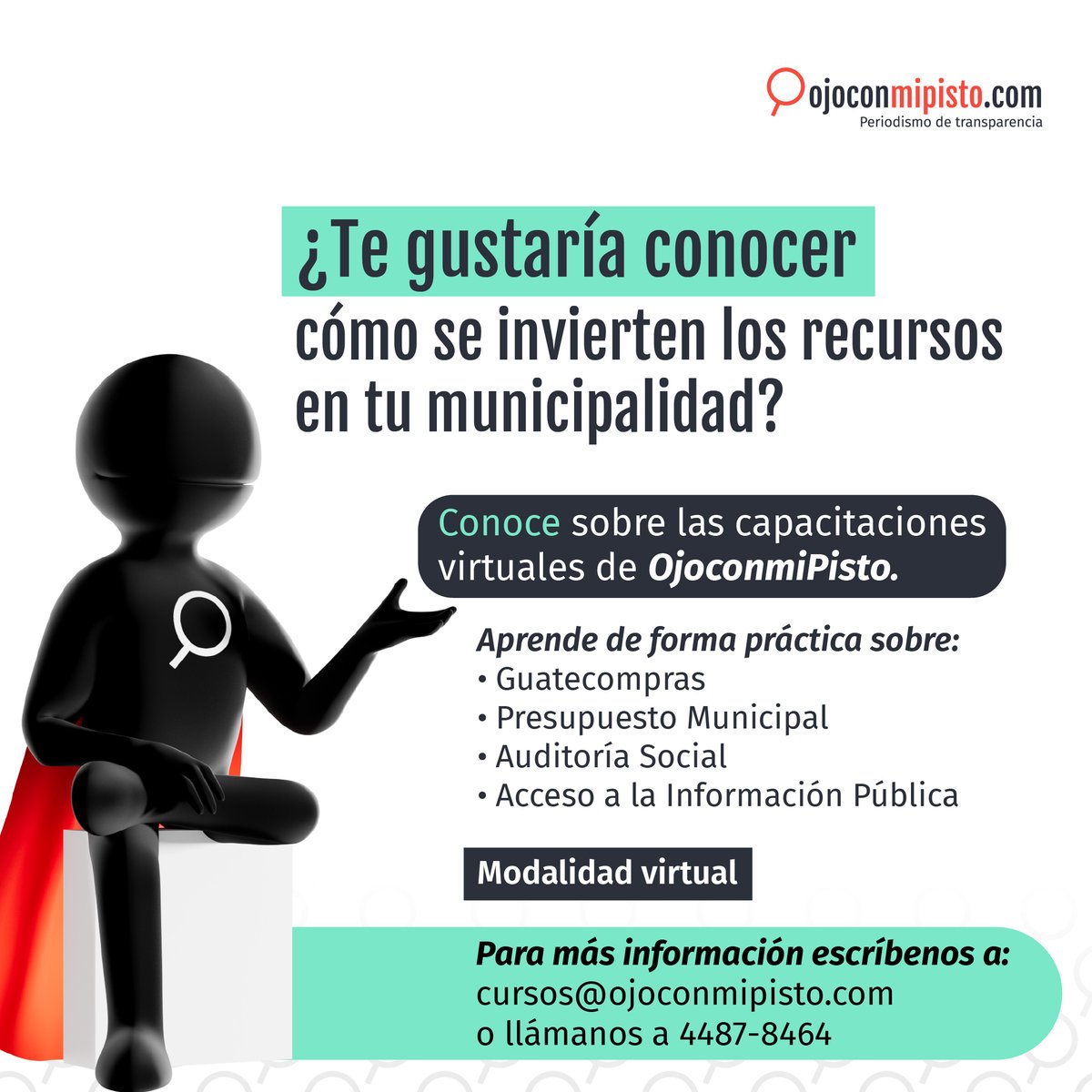 _ojoconmipisto's tweet photo. Conoce las capacitaciones virtuales de Ojoconmipisto.