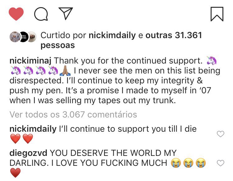 diegozvd's tweet photo. nicki minaj always being labeled as the angry black woman because of this or that. but the truth is that every achievement of hers you all try to discredit and ignore the fact that she carried female rap on her back all by herself for like 10 years up to today. this was in 2019 btw
