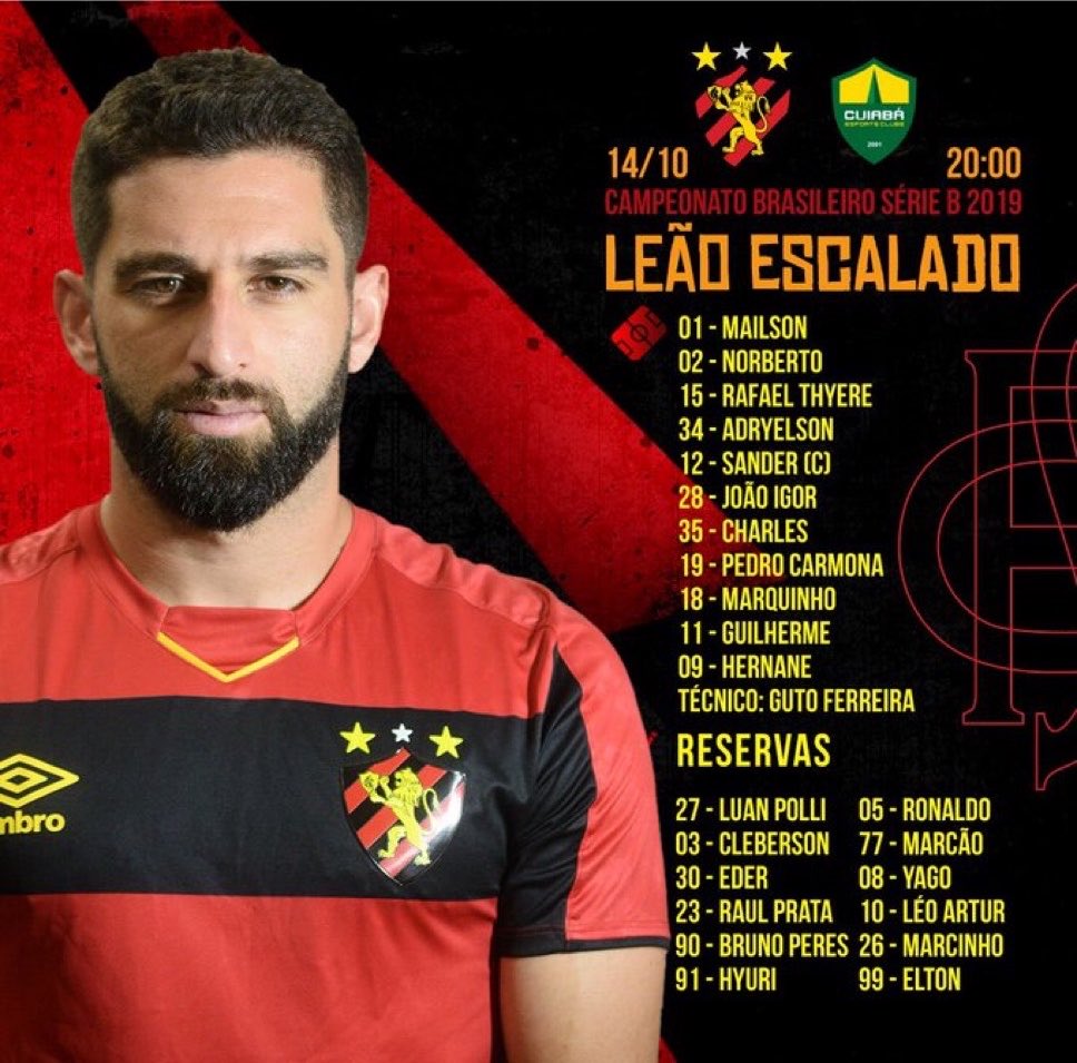 sportmilvolts's tweet photo. LEÃO ESCALADO! 📝
#SPTxCUI https://t.co/0b9ikSKN38