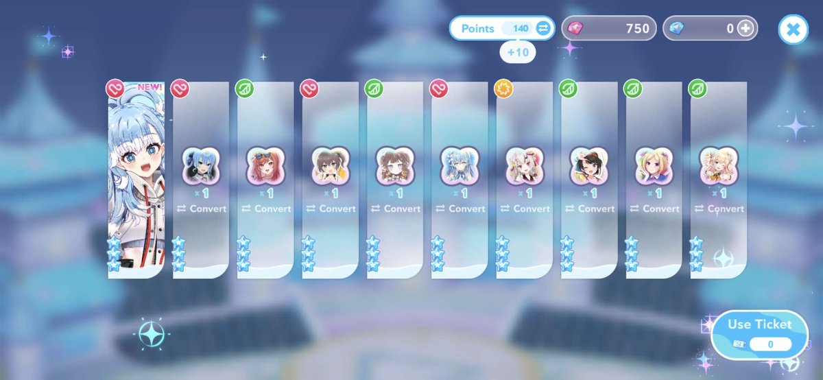 BoledTabos's tweet photo. Well, not sure where it went wrong. But here are the steps that happened. 

1. Did a 10 pull with tickets and got a normal pull (even got lucky and got a 5-Star unit) 
2. Pressed to do 10 more pulls from this screen as I had 10 more tickets. 
3. Got this outcome 
#holodori https://t.co/GR6FPl85Sq