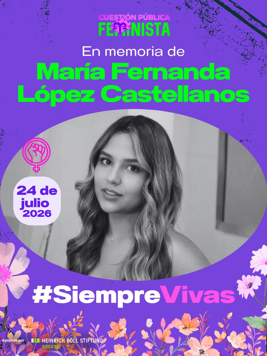 cuestion_p's tweet photo. #NiUnaMenos | El pasado viernes, sobre las 11.30 de la noche,  asesinaron en Medellín a María Fernanda López Castellanos, una joven de 20 años. El responsable, al parecer, un militar retirado que sería su pareja. Desde Cuestión Pública exigimos justicia. https://t.co/WiBuIuRscG