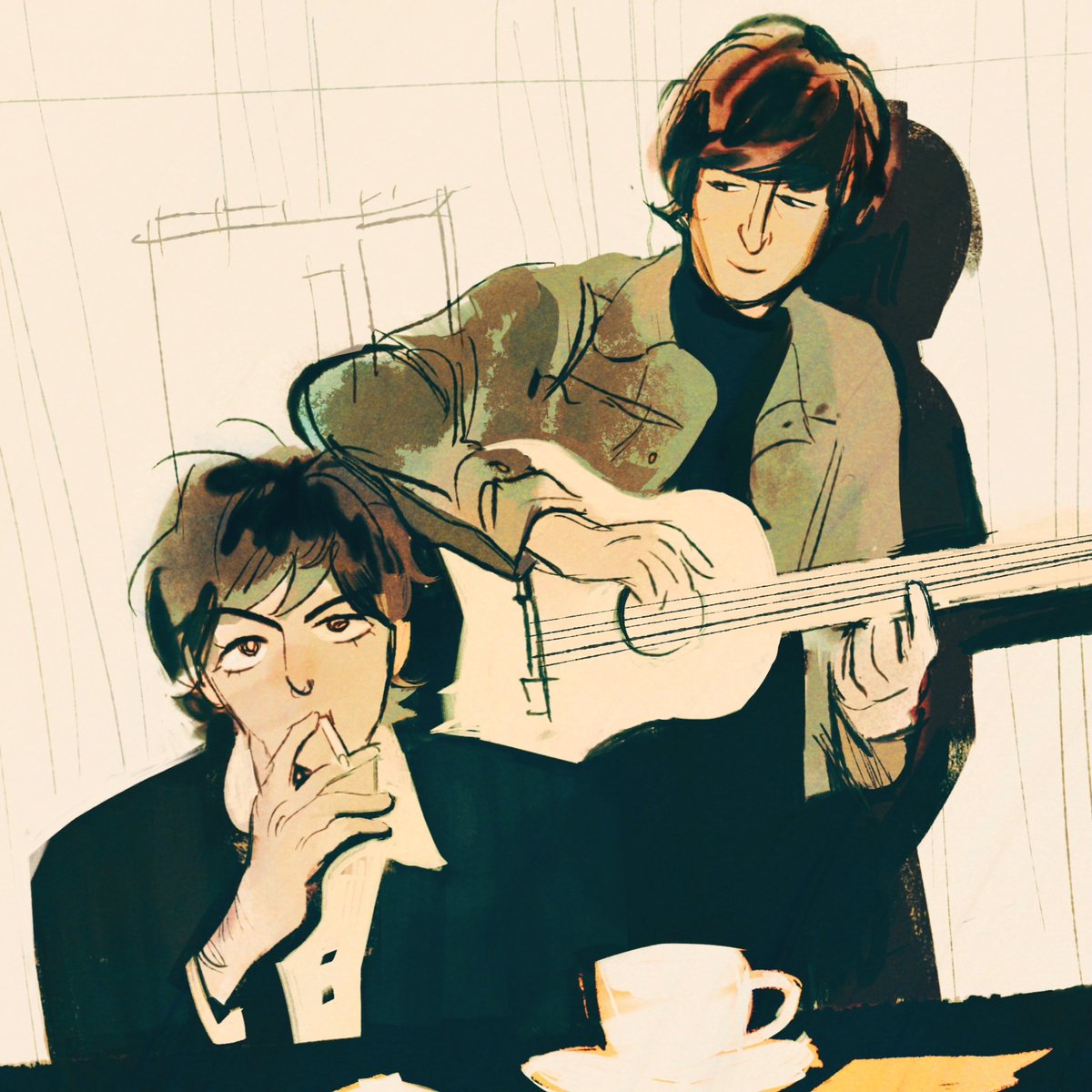 moonialin_'s tweet photo. john &amp; paul https://t.co/SJzF2oupKV